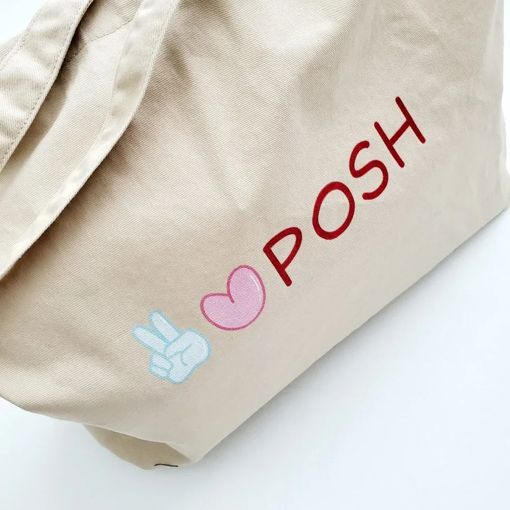 LB003Tote Organic Earth Friendly Poshmark Reusable Recyclable Tote [Price Firm] - Picture 4 of 13